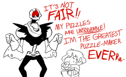 underfell:  phoninskisdraws:  the great hater papyrus  my head-canon