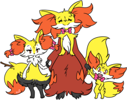 mahoxyshoujo:happi magical girl fox family :DDD  ^w^