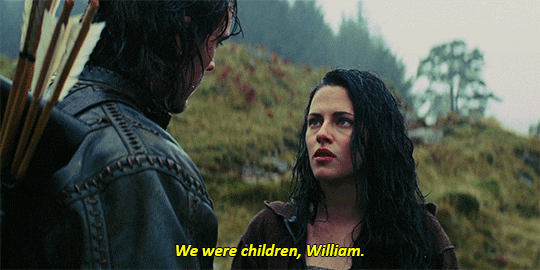Sam Claflin and Kristen Stewart in “Snow White and The Huntsman” (2012)