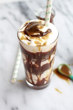 looksdelicious:  Chocolate Peanut Butter Hot Fudge Butterscotch