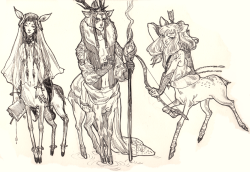 flyingspacetiger:  some deer characters  