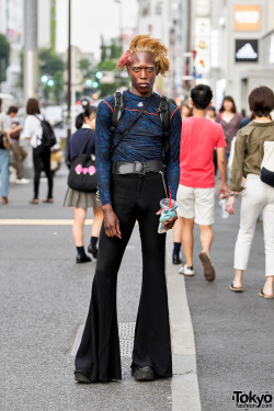 tokyo-fashion:  Tokyo-based fashion model Zelig on the street