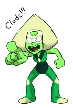 share-art-and-smile:  I drew little Peridot! Yay! 