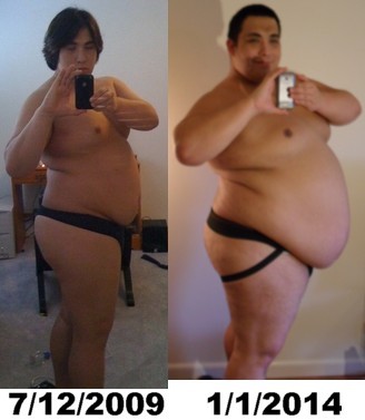 never-fat-enough:  Gabriel (BigFattyBC) is such a huge inspiration to me! Weâ€™re around the same height kind of similar builds, and he started gaining at about the same weight and age that I started at. It would seem, too, that our goals are pretty simil