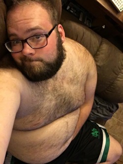 thepupupthere:  evanthecub:;) There’s a half naked cub on my