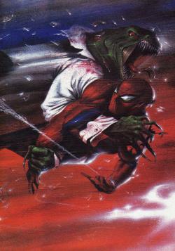 brianmichaelbendis:  Spider-Man Vs Lizard by Gabriele Dell’Otto