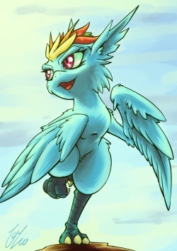 rainbowfeatherreplies:sensible-luna:Rainbow Dash as a harpy.