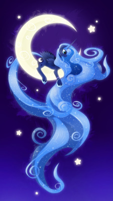 equestrian-pony-blog:  Mare on the Moon by Shaadorian  <3