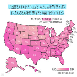 land-of-maps:Percent of adults who identify as transgender in