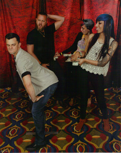 Maxx and my photo op with the Ghostfacers.  They make excellent