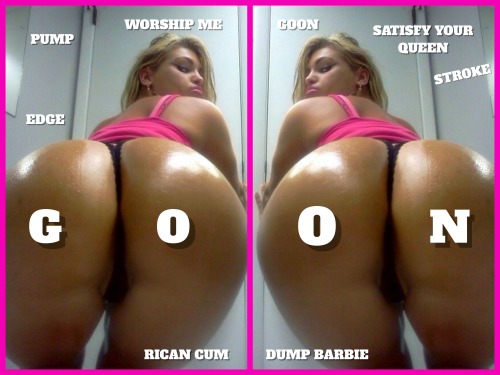 superdigitalwhores: SHE IS A QUEEN OF TUMBLR TEASE AND WANTS YOUR GOON CUM RIGHT NOW!!!  —–> @ricancumdumpbarbie 