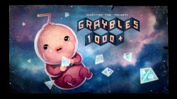 Graybles 1000  - title carddesigned by Steve Wolfhardpainted