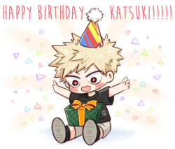 youzankiel: IT’S HIS BIRTHDAY!!!! SMOL KACCHAN IS SO CUTE I’M