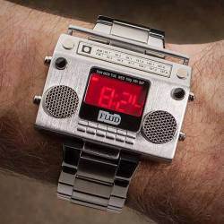 inspirationfeed:  Boombox Wristwatch! Can be bought here: http://amzn.to/JkyxFy