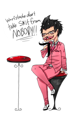 thekimmeh:  Transparent Chibi Warfstache~ The thing in his cup