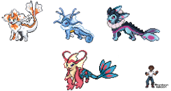 houndoom-kaboom:Vaporeon Fish Fusions!