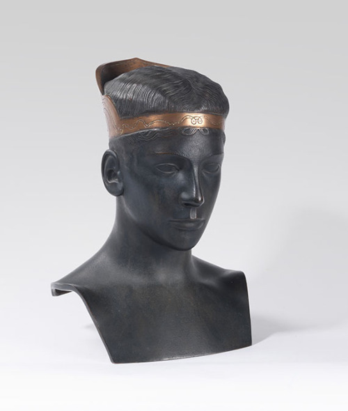 ganymedesrocks:  Sascha Schneider (1870 - 1927), Bust of a youth