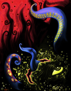 snaketoes:  Old digital art of mine