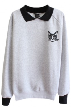 ohsointensecandy: Cat Kitten Meow ^^ Sweatshirt // Hoodie Hoodie