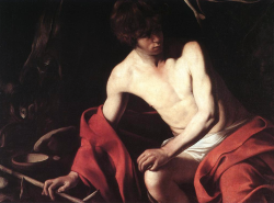 barcarole:John the Baptist (John in the Wilderness), Caravaggio,