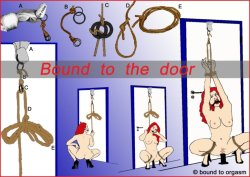   Artist:   bound-to-orgasm (Germany)Title: Bound to the door