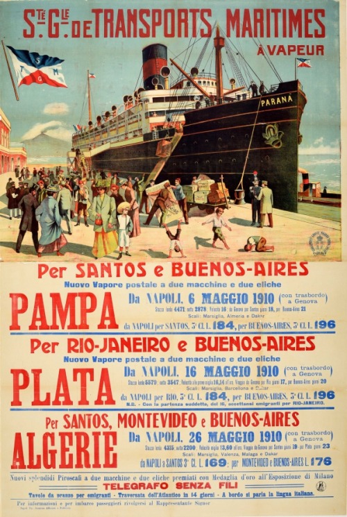 netnel:  Sailing from Napoli to my hometown, Santos, in 1910!