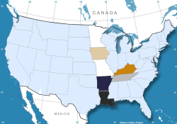 mapsontheweb:  The contour of some American states form a Chef