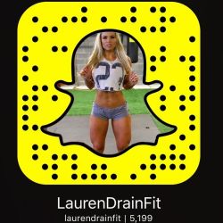 Are you following me on Snap? Add me–> LaurenDrainFit.