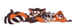 bitt3rman:  lemurblog:  royal trio.. using each other as pillows