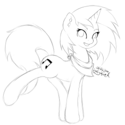 I realized I hadn’t drawn any pony-ponies in a while, so