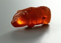 strongbadgmail:  museum-of-artifacts:  Amber bear amulet of neolithic