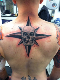 wordsmatty:  The progression of my back piece so far.  More