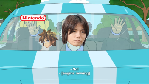 superpeachodyssey:  realistic depiction of sakurai being carted away to make super smash bros. for switch