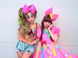ladyxgaga:  Gaga with Kyary Pamyu Pamyu after their appearances
