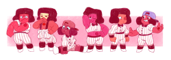 mystery-mangoes:  ruby team could’ve also had baseball outfits