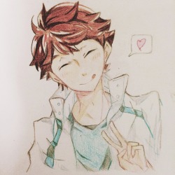 phan-toxicated:  An Oikawa sketch based off this image 