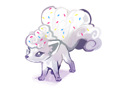 popomodoro:   my alola vulpix, funfetti   Cuuuute <3