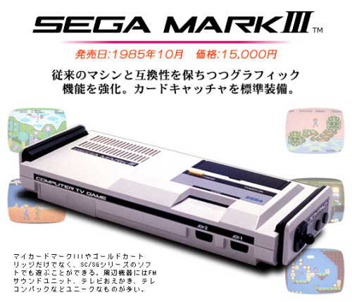 thesegasource: SEGA Japan chronicled a list of their home game consoles online in the early 90s but abandoned it before the Dreamcast launched.You can still access the site through https://sega.jp/fb/segahard/