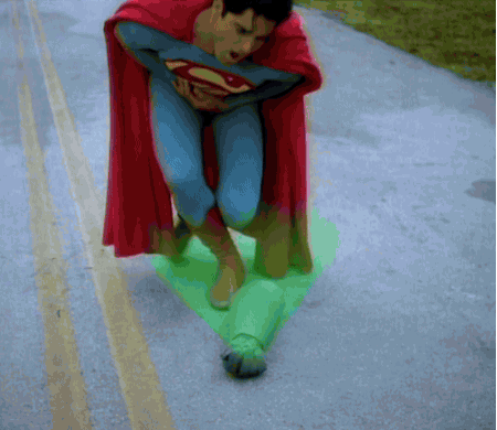 Luthor killing Superman with his kryptonite glove .( Superboyâ€™s adventure TV - 1980â€²s )Â 