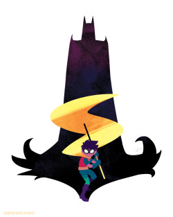 itscarororo:  My Batman-related piece for a gallery show which