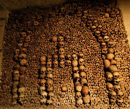 Perfect place for a stroll on All Hallow’s Eve … the Catacombs of Paris