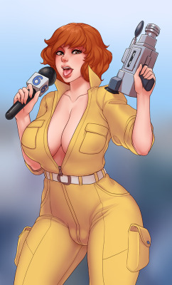 djcomps:  May’s montly Patreon picture, April O’Neil pinup!