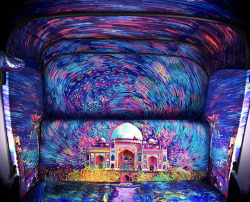 culturenlifestyle:  Van Gogh Inspired Rickshaw’s Interior is