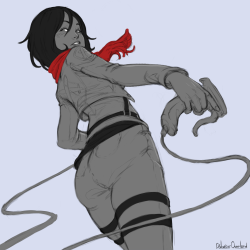 Just felt like drawing Mikasa~~~