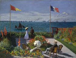 claudemonet-art:  Claude Monet - Garden at Sainte-Adresse (1867)