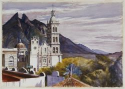lu-art: Monterrey Cathedral, Mexico Edward Hopper. 