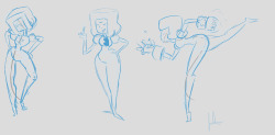 jpattonart:  Garnet/Pearl personality switch First three are