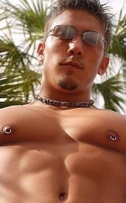 Pierced nips look great - WOOF