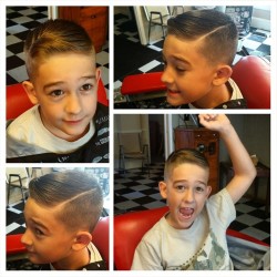 chopsbarbershop:  This is Ethan. He’s going to Italy this weekend