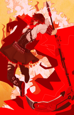 Little Red looks so cool in vol. 4 ;A;I haven’t done any RWBY